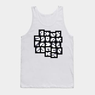 The abstarct pixel Tank Top